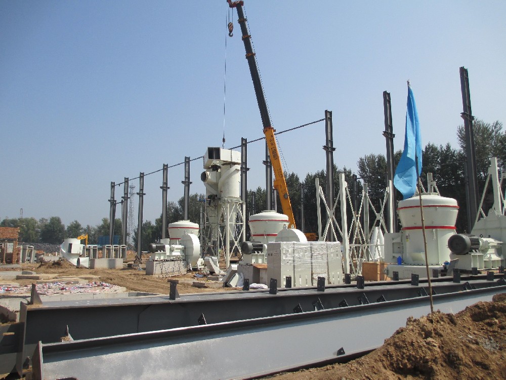 青海客户购买俊荣机械的欧版磨粉机现场